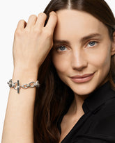 DY Mercer® Chain Bracelet in Sterling Silver with Diamonds, 8mm